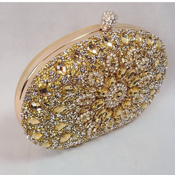 Ramla Gold Hand Made Evening Bag NEW - Picture 3 of 6